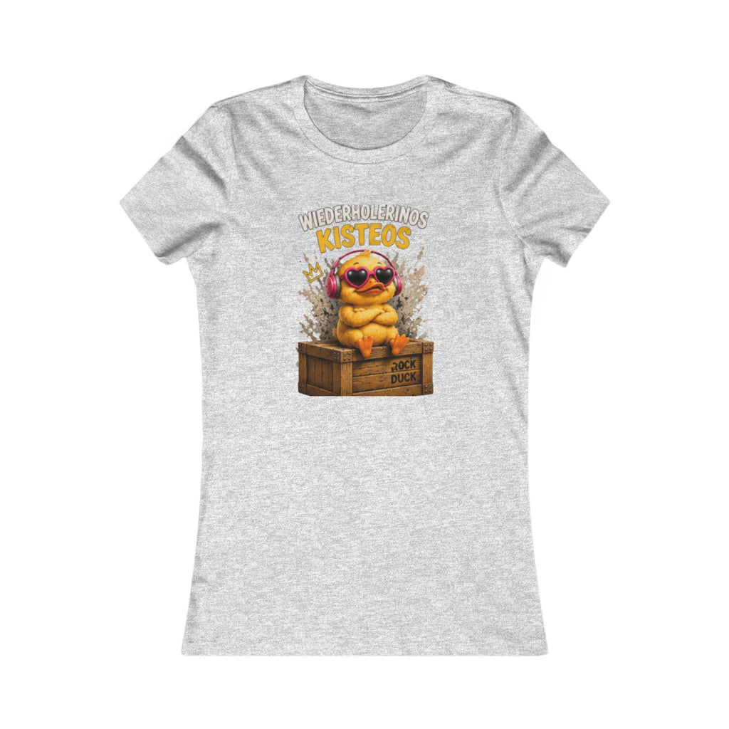 Versteckinos Kistenos Damen T-Shirt | Lustige Ente in der Kiste | Witziges Enten-Shirt | QuackWerk