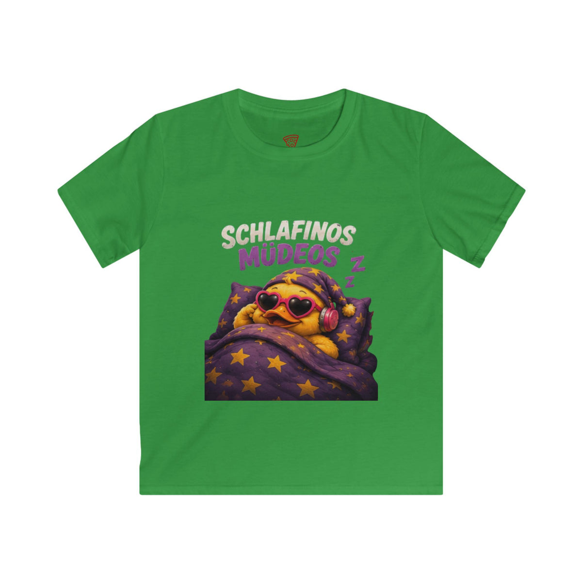 Schlafinos Müdeos Kinder T-Shirt | Lustige müde Ente | Schlaf & Chill Shirt für Kinder | QuackWerk