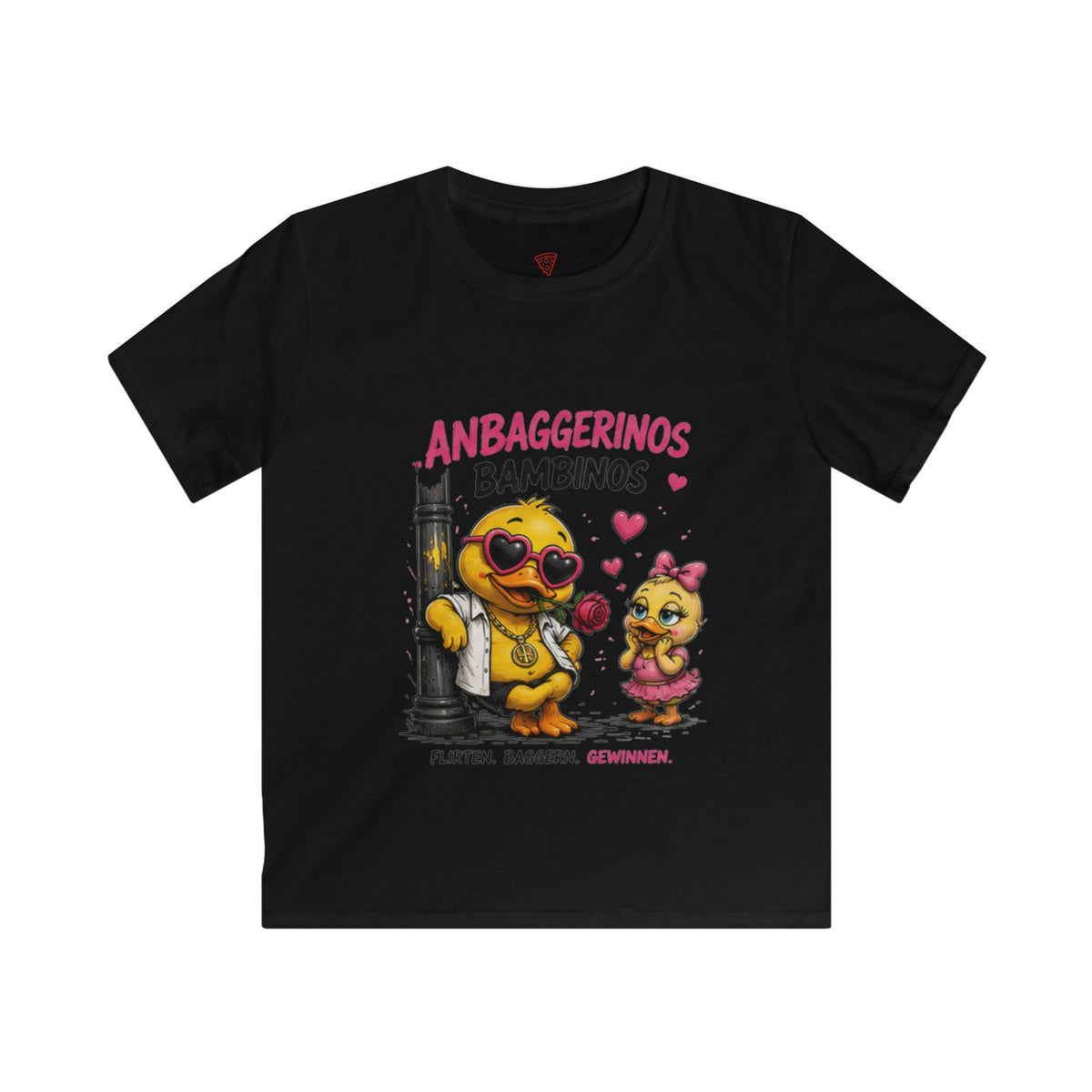 Anbaggerinos Bambinos Kinder T-Shirt | Lustige Enten-Freunde | Witziges Kinder Shirt | QuackWerk