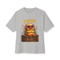 Versteckinos Kistenos Oversized T-Shirt | Lustige Ente in der Kiste | Witziges Enten-Shirt | QuackWerk