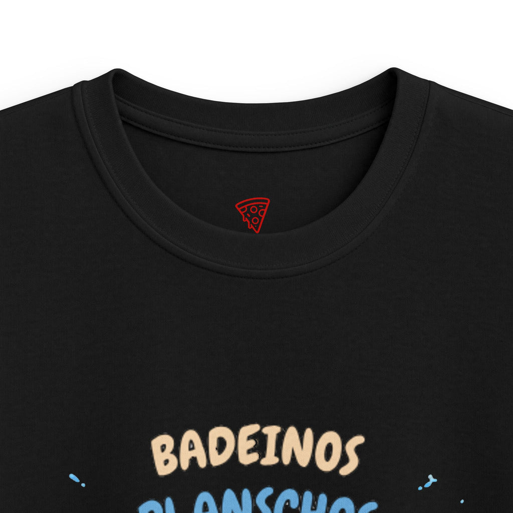 Badeinos Flamingos Kinder T-Shirt | Lustige Ente im Flamingo-Schwimmring | Sommer Shirt für Kinder | QuackWerk