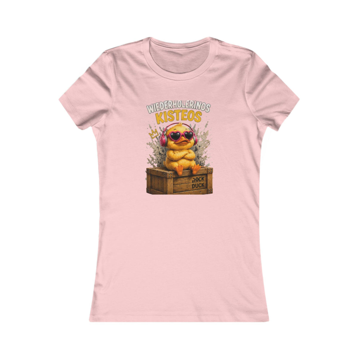Versteckinos Kistenos Damen T-Shirt | Lustige Ente in der Kiste | Witziges Enten-Shirt | QuackWerk