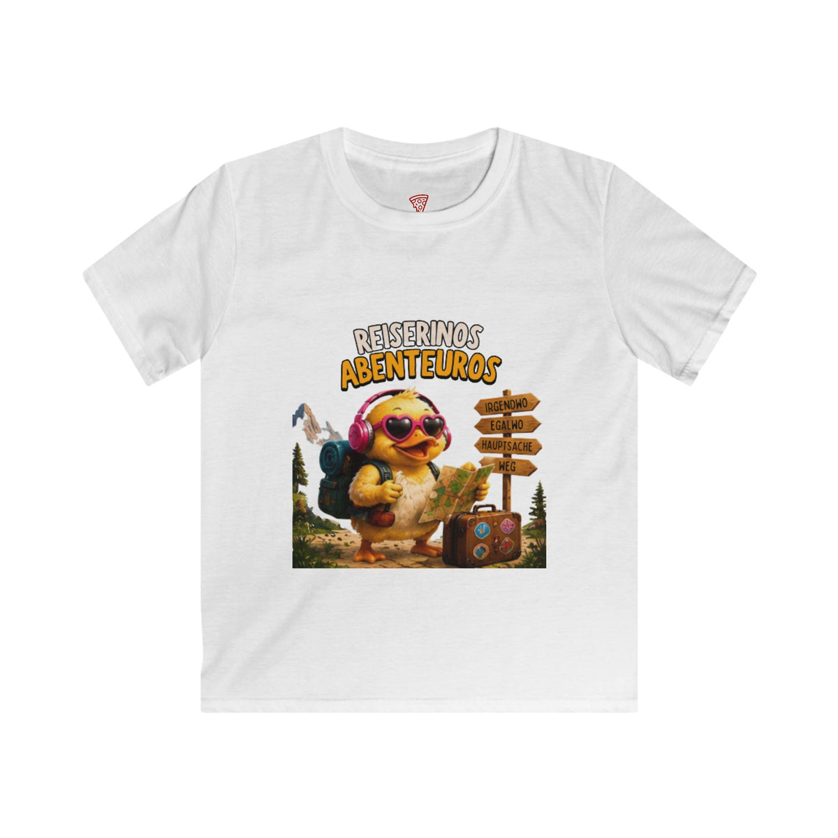 Reiserinos Abenteuros Kinder T-Shirt | Lustige Reise-Ente | Abenteuer & Outdoor Shirt | QuackWerk