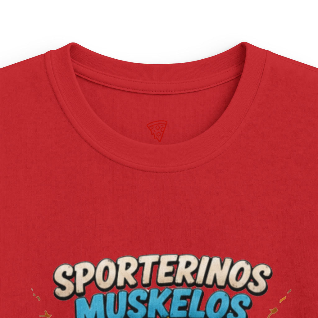 Sportlerinos Muskelos Kinder T-Shirt | Lustige Fitness-Ente | Sport Shirt für Kinder | QuackWerk