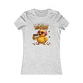 Kaffeerinos Wachos Damen T-Shirt | Lustige Kaffee-Ente | Kaffee Shirt für Frauen | QuackWerk