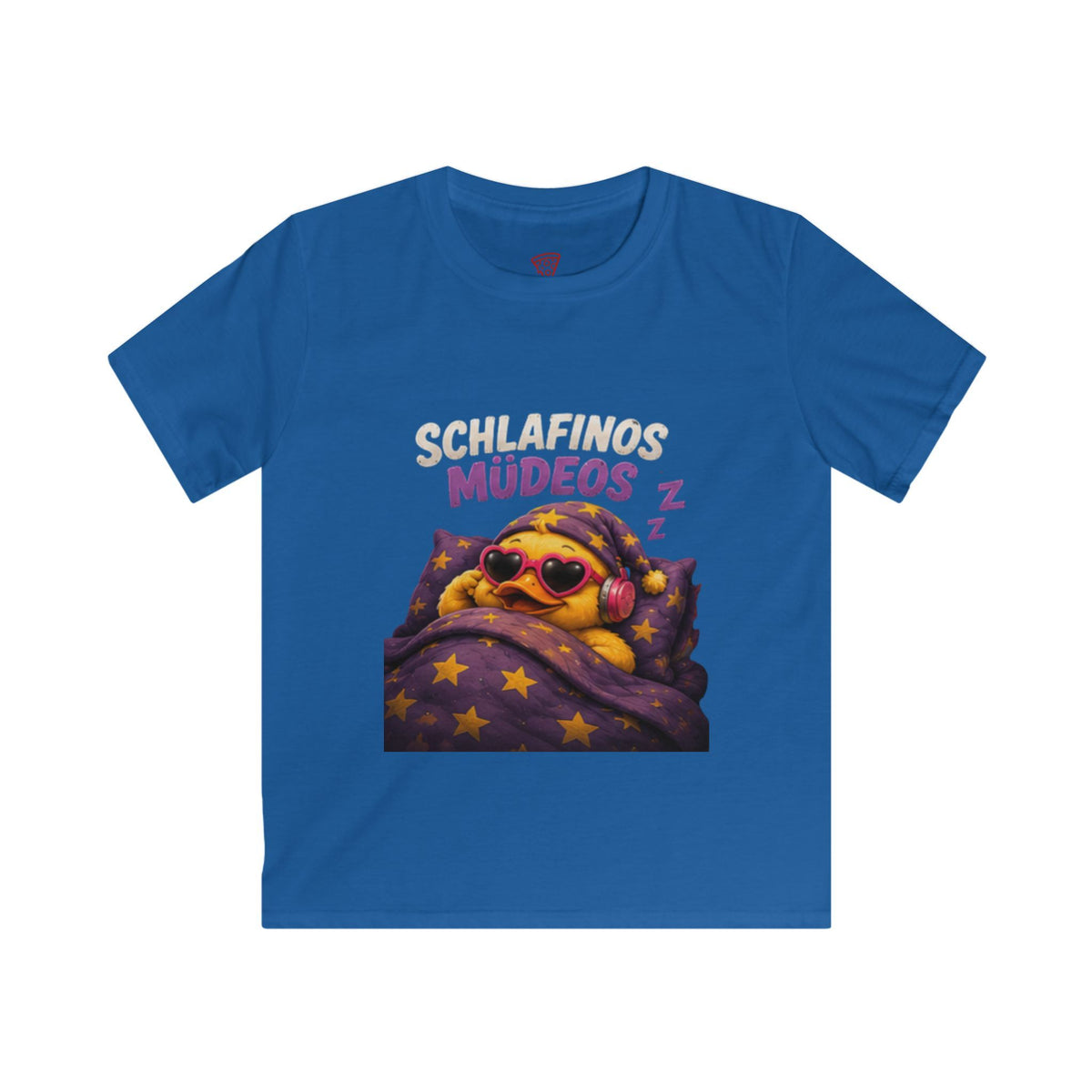 Schlafinos Müdeos Kinder T-Shirt | Lustige müde Ente | Schlaf & Chill Shirt für Kinder | QuackWerk