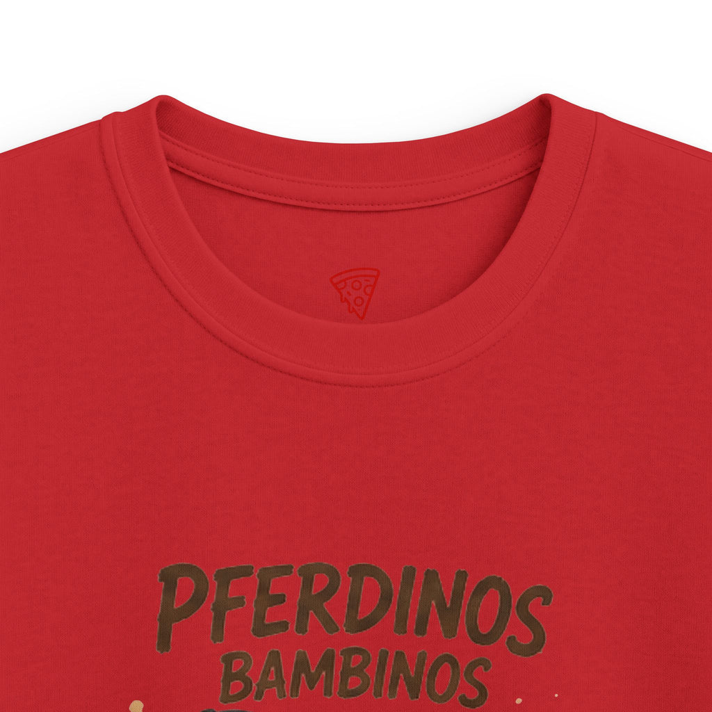 Pferdinos Bambinos Kinder T-Shirt | Lustige Reiter-Ente | Pferde Shirt für Kinder | QuackWerk