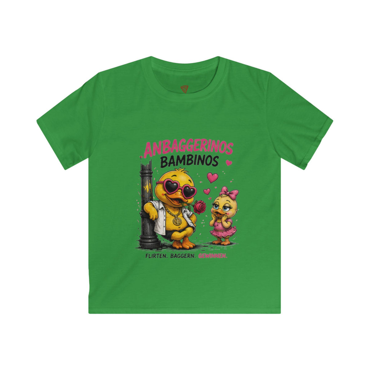 Anbaggerinos Bambinos Kinder T-Shirt | Lustige Enten-Freunde | Witziges Kinder Shirt | QuackWerk