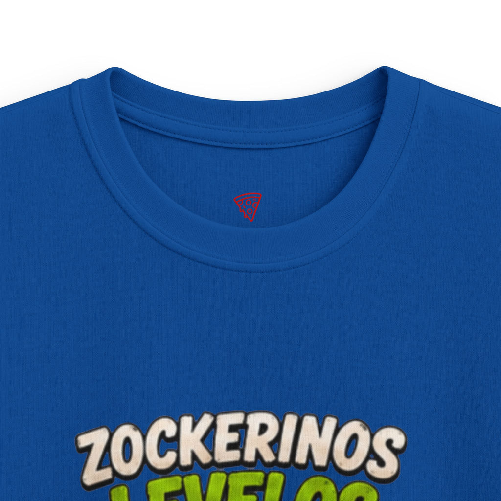 Zockerinos Levelos Kinder T-Shirt | Lustige Gamer-Ente | Gaming Shirt für Kinder | QuackWerk