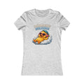 Träumerinos Wolkenos Damen T-Shirt | Lustige Ente auf Wolke | Chill & Relax Shirt | QuackWerk