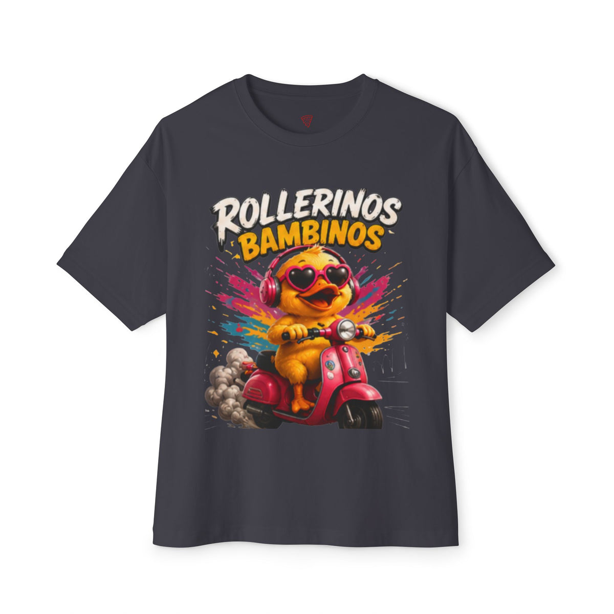 Rollerinos Bambinos Oversized T-Shirt | Lustige Roller-Ente | Unisex Streetwear Shirt | QuackWerk