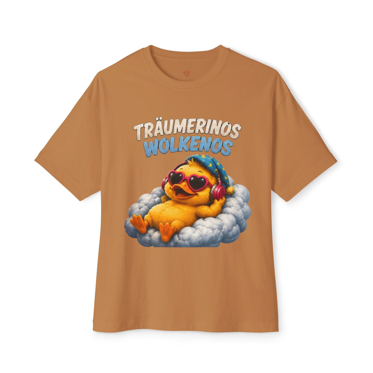 Träumerinos Wolkenos Oversized T-Shirt | Lustige Ente auf Wolke | Chill & Relax Shirt | QuackWerk