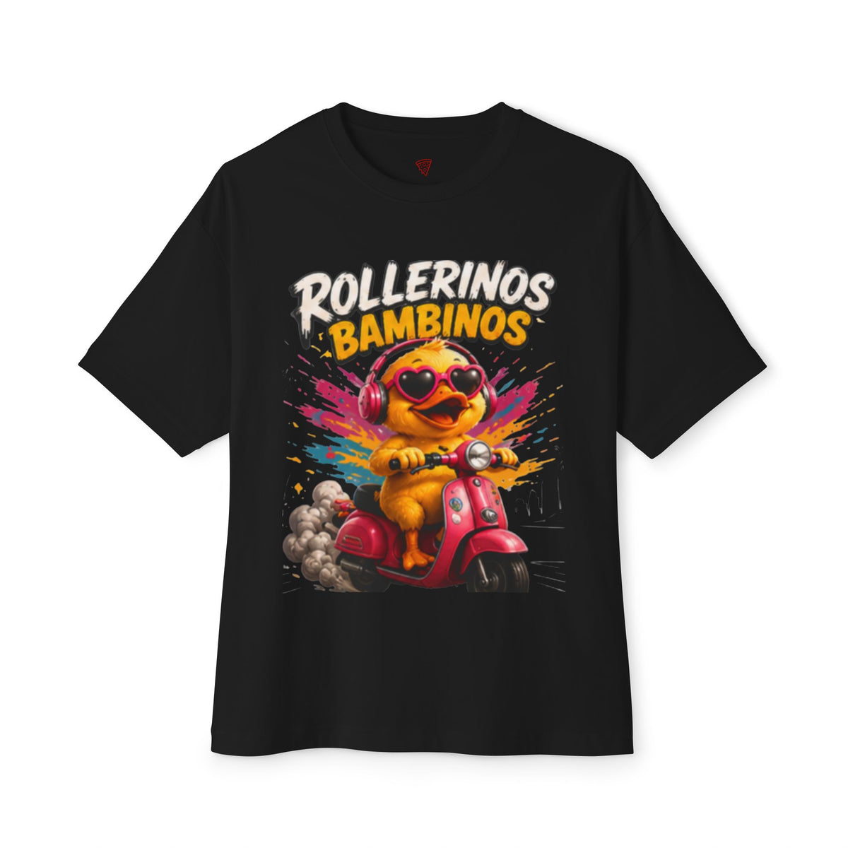 Rollerinos Bambinos Oversized T-Shirt | Lustige Roller-Ente | Unisex Streetwear Shirt | QuackWerk