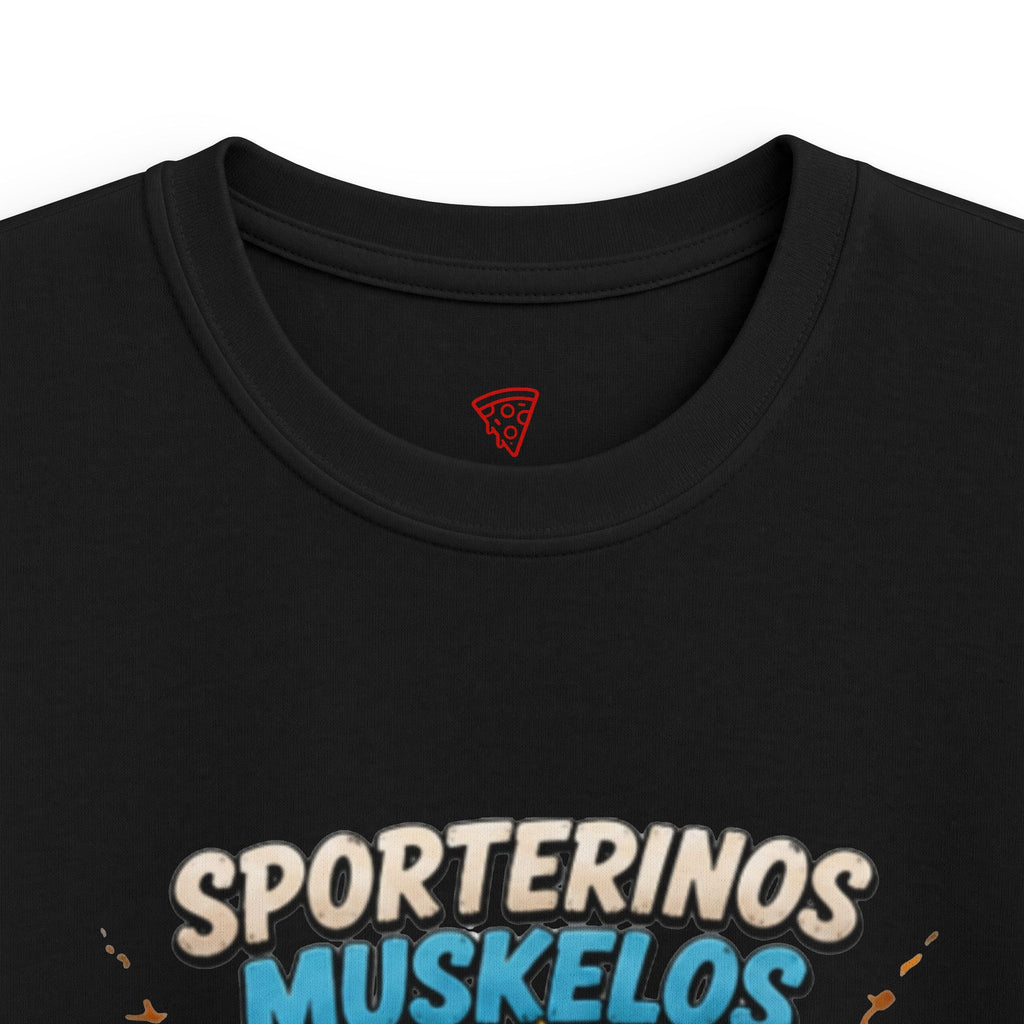 Sportlerinos Muskelos Kinder T-Shirt | Lustige Fitness-Ente | Sport Shirt für Kinder | QuackWerk