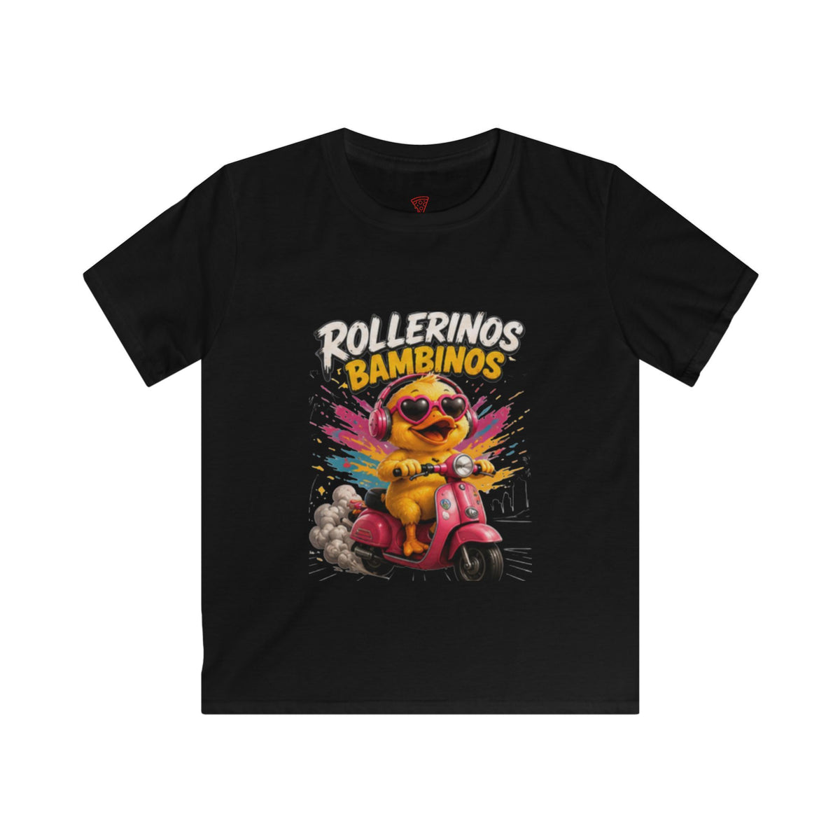 Rollerinos Bambinos Kinder T-Shirt | Lustige Roller-Ente | Scooter & Kinder Shirt | QuackWerk