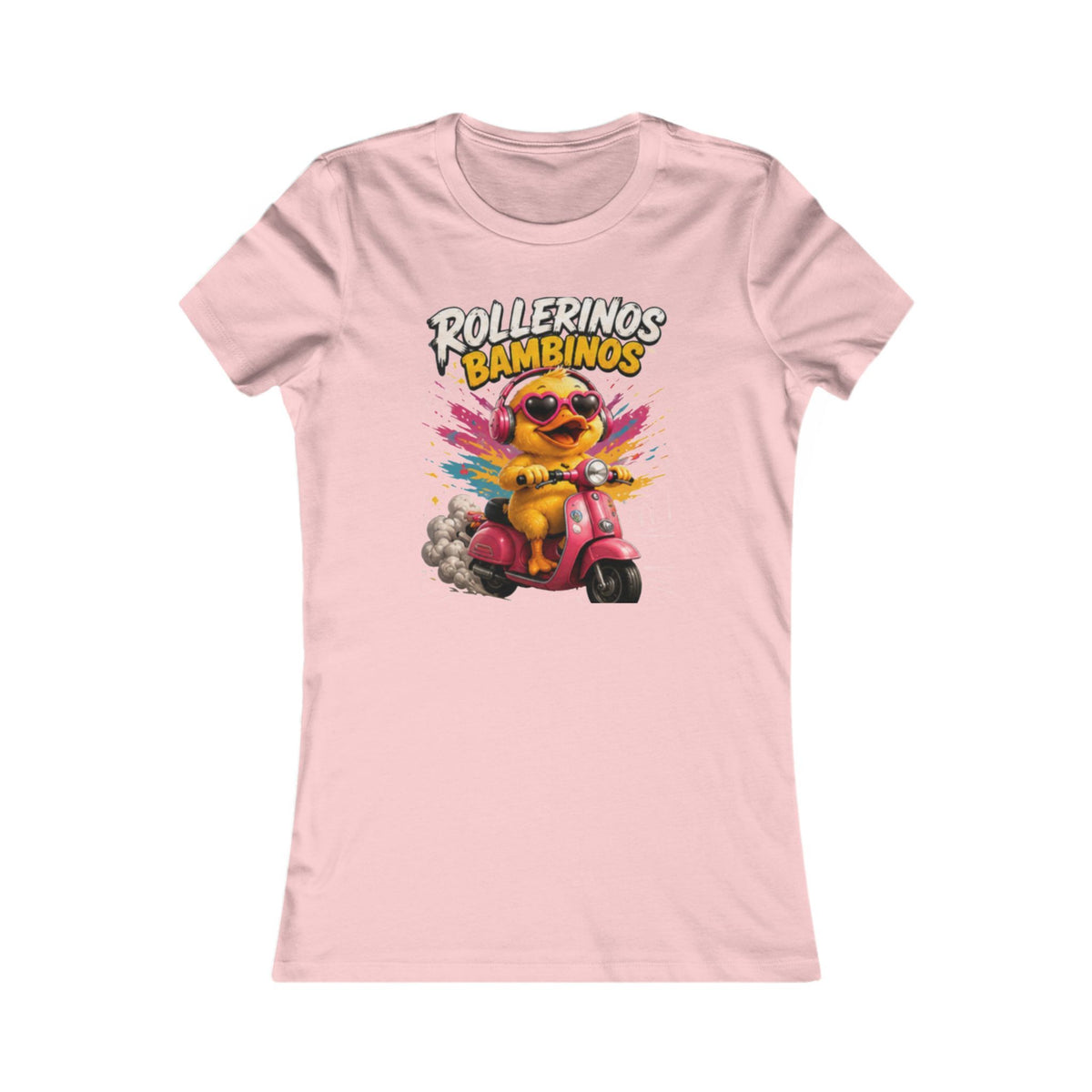 Rollerinos Bambinos Damen T-Shirt | Lustige Roller-Ente | QuackWerk