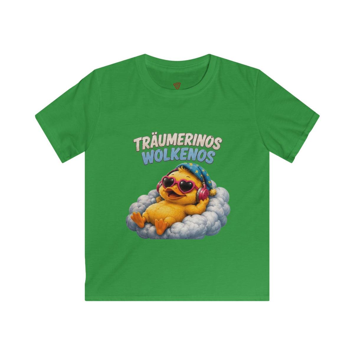 Träumerinos Wolkenos Kinder T-Shirt | Lustige Ente auf Wolke | Chill Shirt für Kinder | QuackWerk