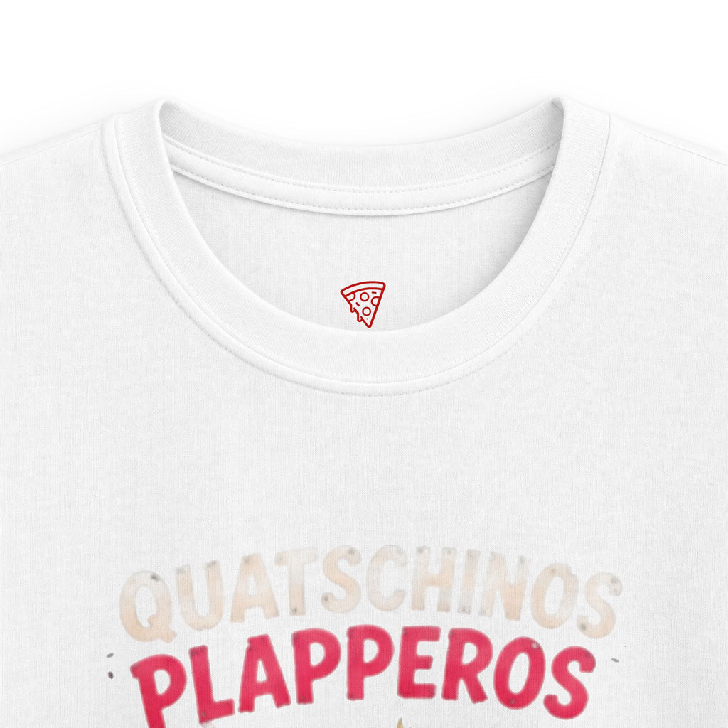 Quatschinos Plapperos Kinder T-Shirt | Lustige Ente mit Megafon | Witziges Kinder Shirt | QuackWerk