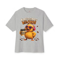 Kaffeerinos Wachos Oversized T-Shirt | Lustige Kaffee-Ente | Kaffee & Morgenmuffel Shirt | QuackWerk