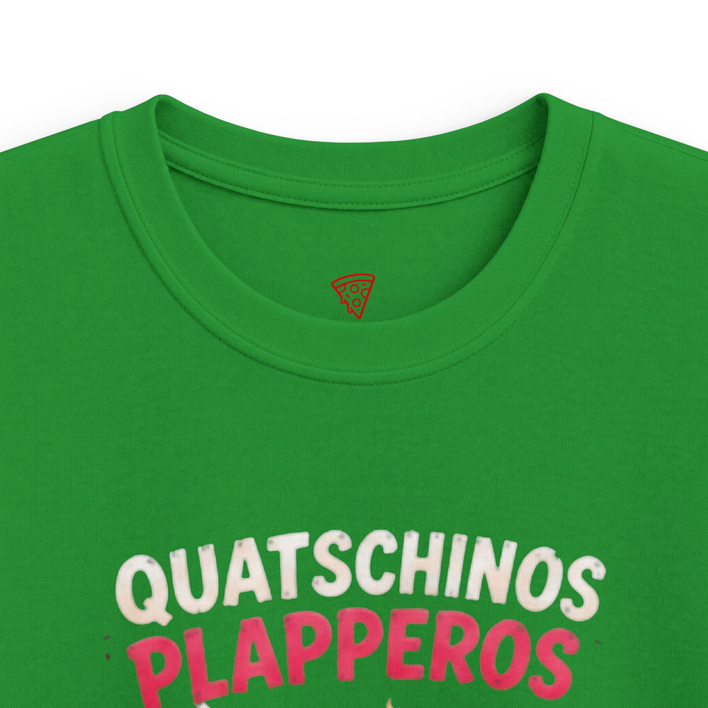 Quatschinos Plapperos Kinder T-Shirt | Lustige Ente mit Megafon | Witziges Kinder Shirt | QuackWerk