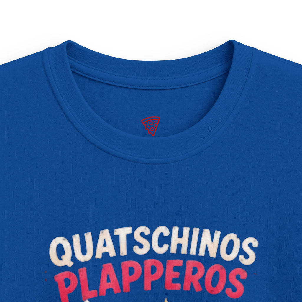 Quatschinos Plapperos Kinder T-Shirt | Lustige Ente mit Megafon | Witziges Kinder Shirt | QuackWerk