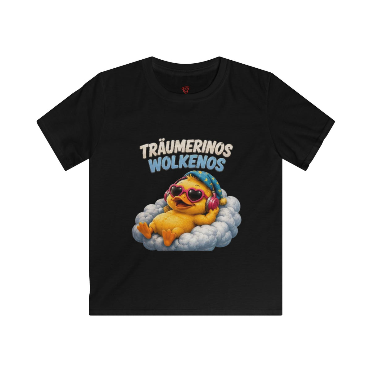 Träumerinos Wolkenos Kinder T-Shirt | Lustige Ente auf Wolke | Chill Shirt für Kinder | QuackWerk
