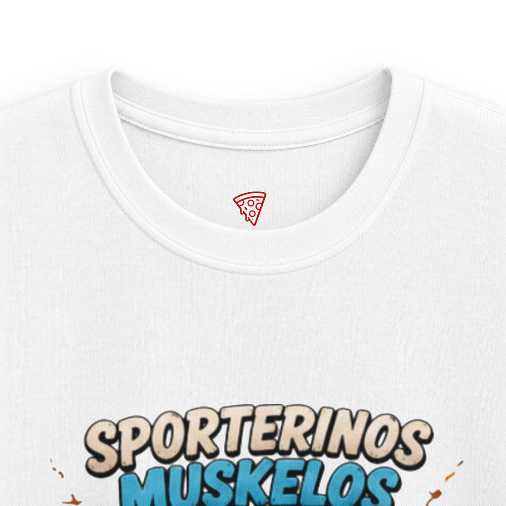 Sportlerinos Muskelos Kinder T-Shirt | Lustige Fitness-Ente | Sport Shirt für Kinder | QuackWerk