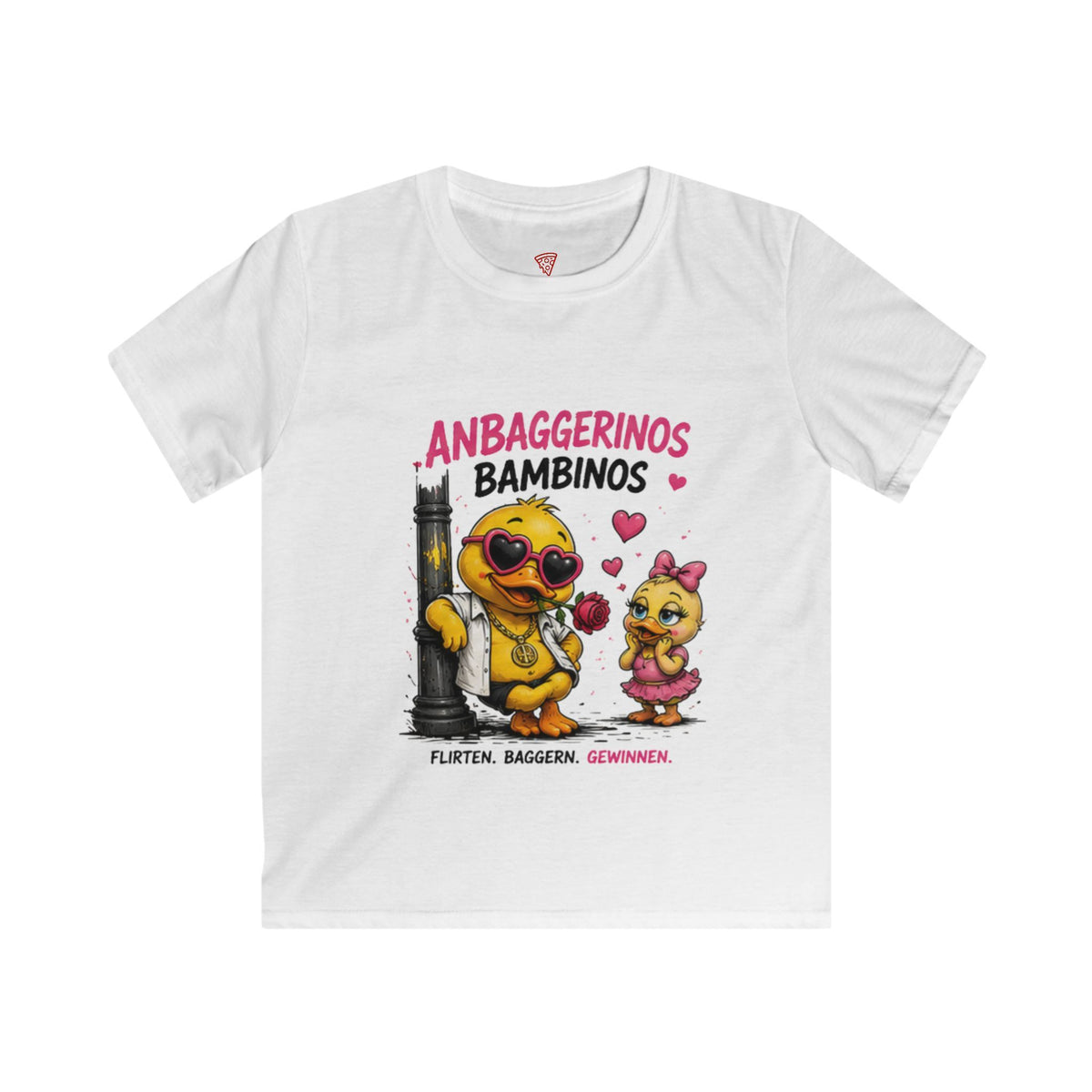 Anbaggerinos Bambinos Kinder T-Shirt | Lustige Enten-Freunde | Witziges Kinder Shirt | QuackWerk