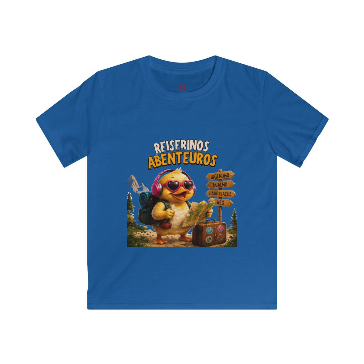 Reiserinos Abenteuros Kinder T-Shirt | Lustige Reise-Ente | Abenteuer & Outdoor Shirt | QuackWerk