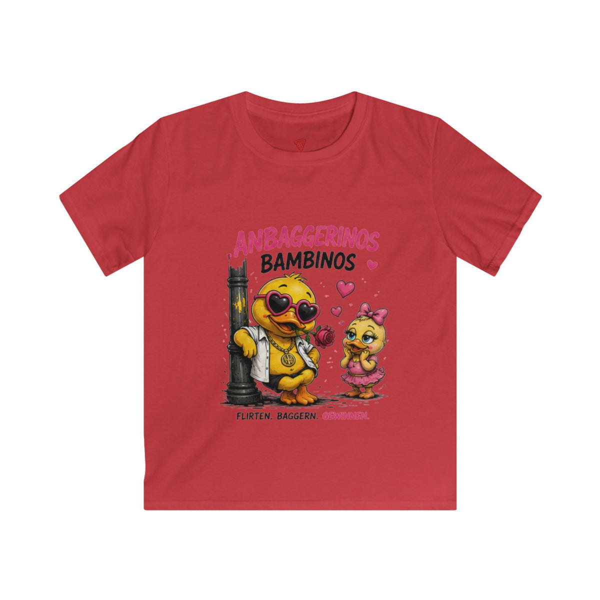Anbaggerinos Bambinos Kinder T-Shirt | Lustige Enten-Freunde | Witziges Kinder Shirt | QuackWerk