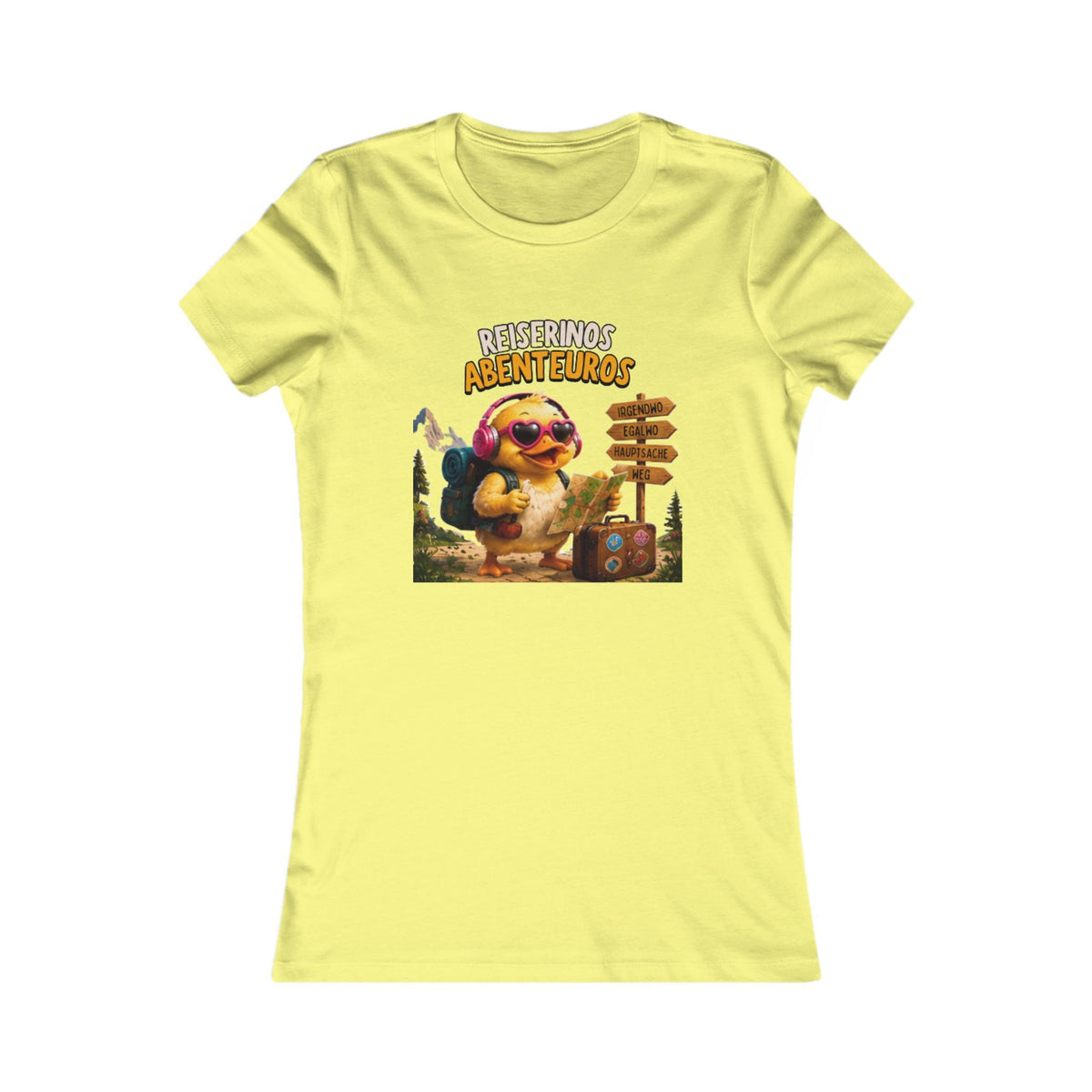 Wanderinos Montanos Damen T-Shirt | Lustige Wander-Ente | Berg & Outdoor Shirt | QuackWerk