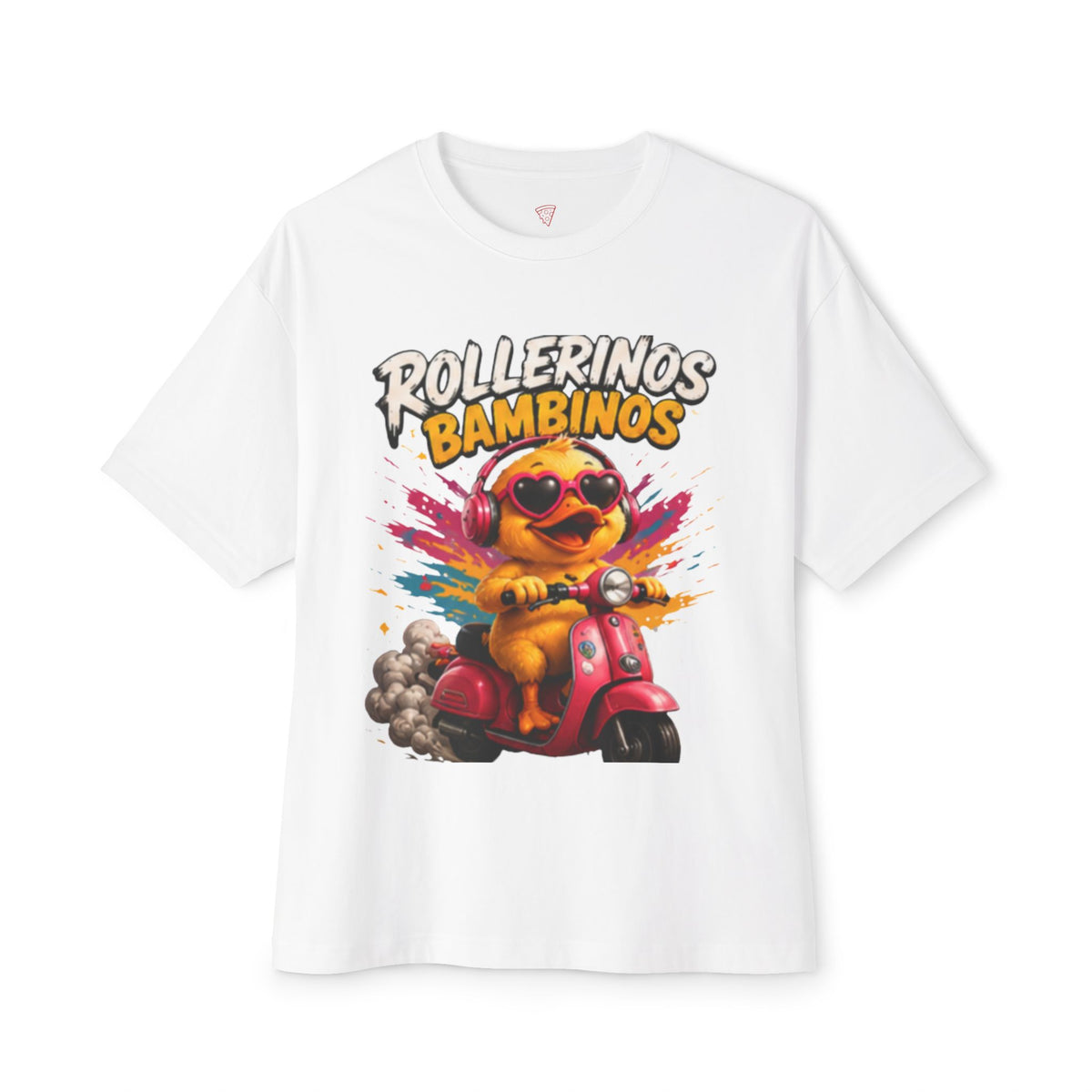 Rollerinos Bambinos Oversized T-Shirt | Lustige Roller-Ente | Unisex Streetwear Shirt | QuackWerk