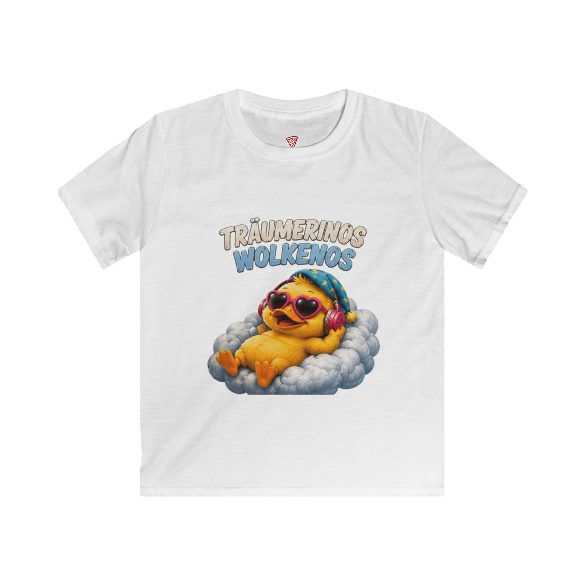 Träumerinos Wolkenos Kinder T-Shirt | Lustige Ente auf Wolke | Chill Shirt für Kinder | QuackWerk