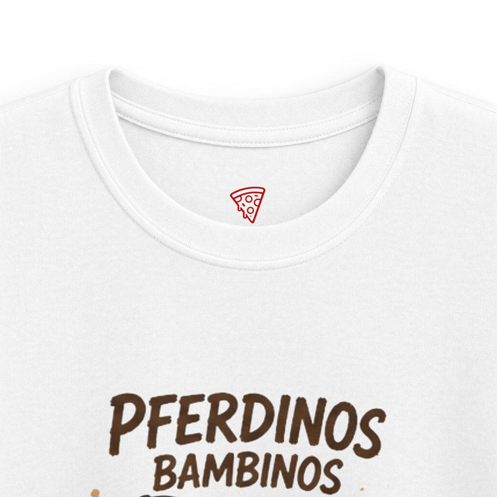Pferdinos Bambinos Kinder T-Shirt | Lustige Reiter-Ente | Pferde Shirt für Kinder | QuackWerk