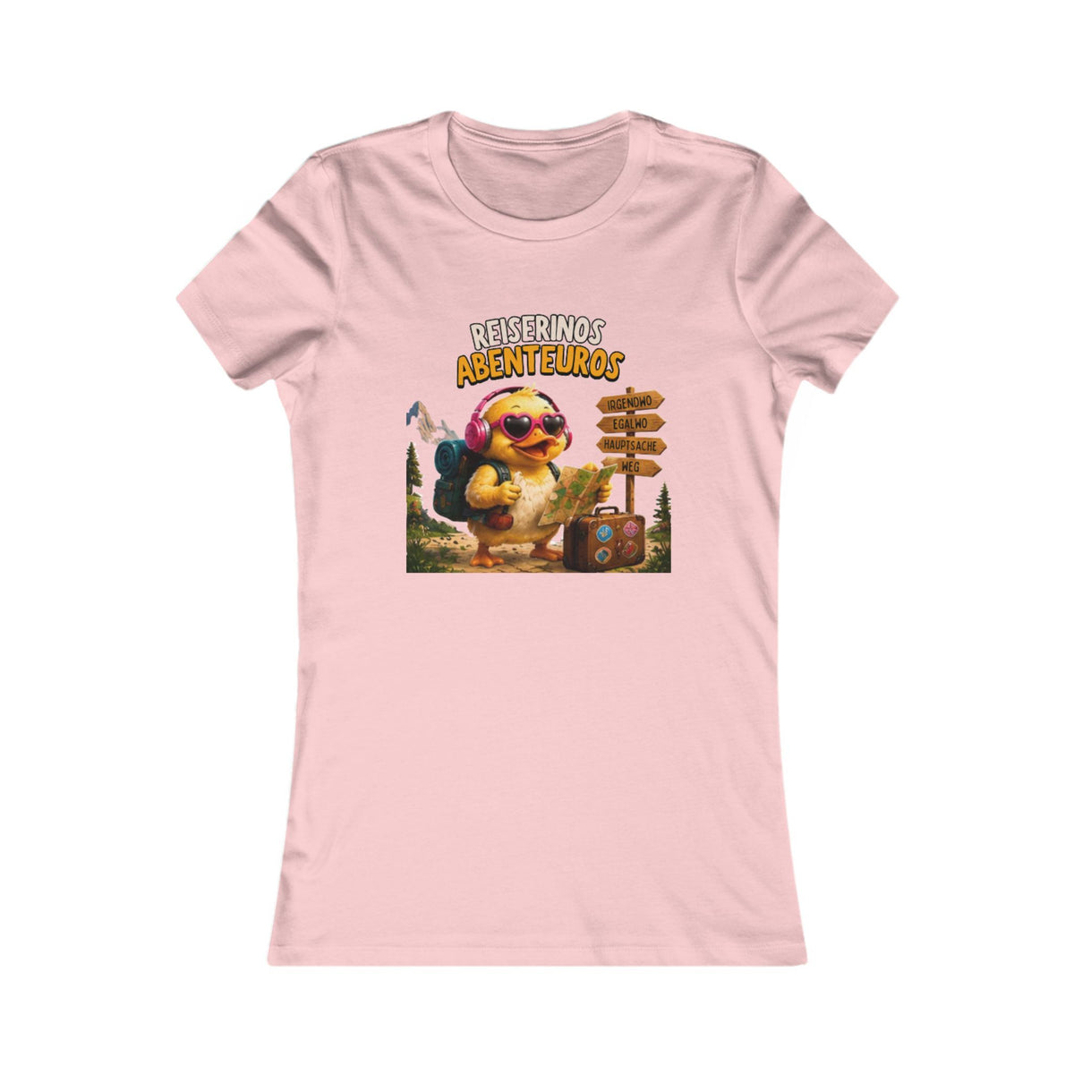 Wanderinos Montanos Damen T-Shirt | Lustige Wander-Ente | Berg & Outdoor Shirt | QuackWerk