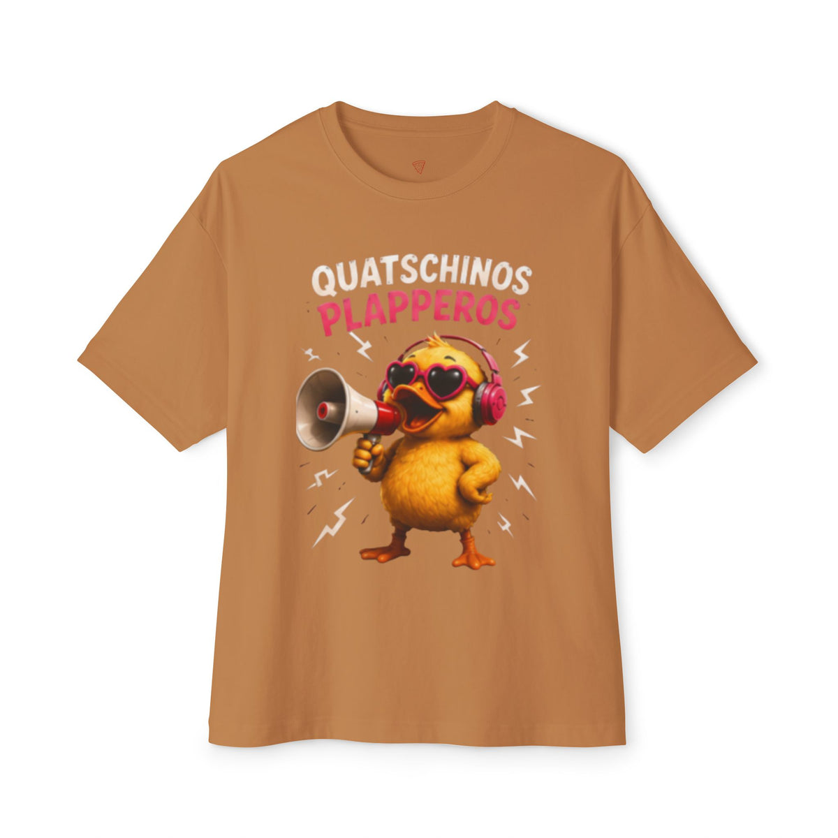 Quatschinos Plapperos Oversized T-Shirt | Ente mit Megafon | QuackWerk