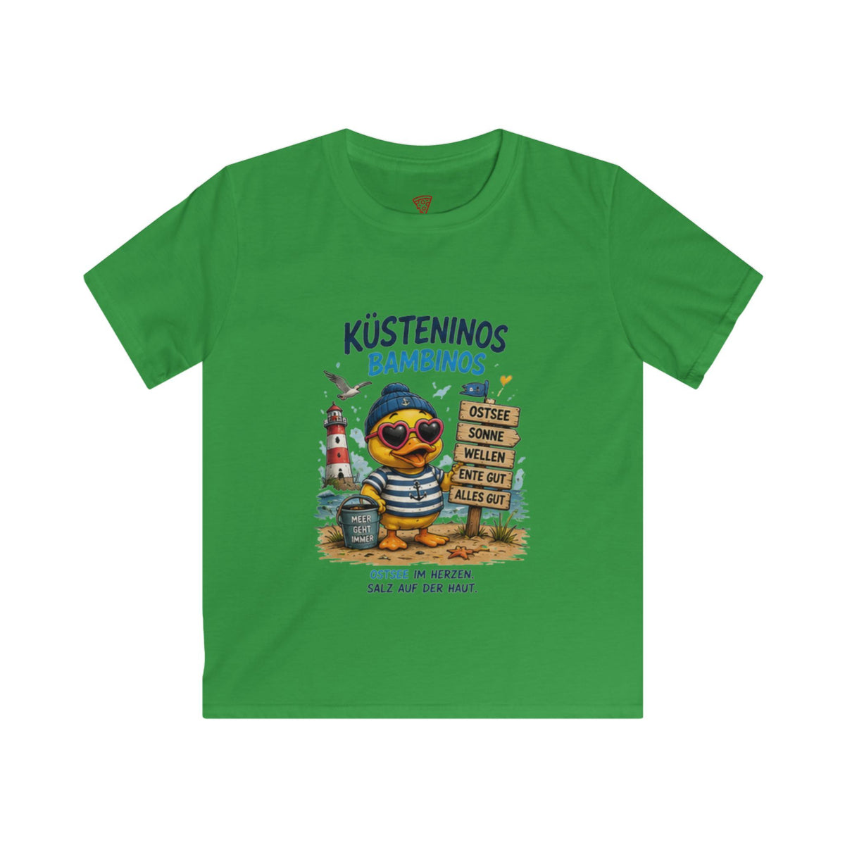 Küsteninos Bambinos Kinder T-Shirt | Maritime Ente | Ostsee & Küsten Shirt für Kinder | QuackWerk
