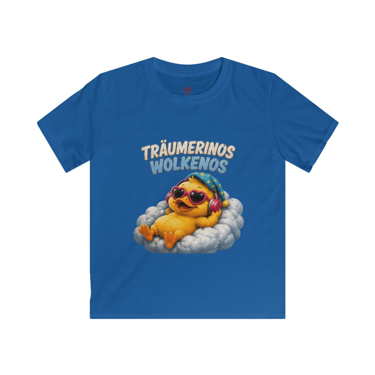 Träumerinos Wolkenos Kinder T-Shirt | Lustige Ente auf Wolke | Chill Shirt für Kinder | QuackWerk