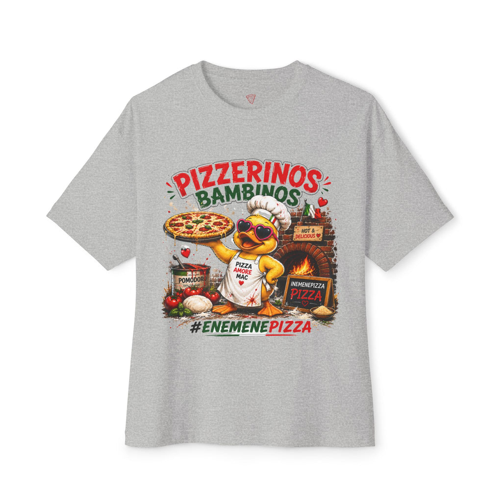 Pizzerinos Bambinos Oversized T-Shirt | Original Ene Mene Pizza Enten-Shirt | Pizza Shirt | QuackWerk